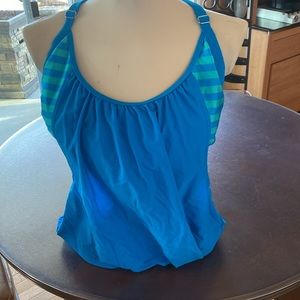 J.C, Pennies blue Tankini top XXL (top only)